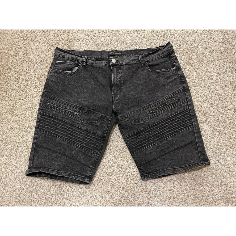 Rocawear Mens Size 44 Black Denim Jean Shorts
